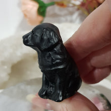 Load image into Gallery viewer, Dog Labrador / Retriever Black Obsidian Crystal Carving 40mm
