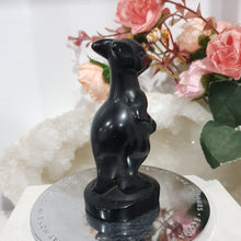 Load image into Gallery viewer, Kangaroo Black Obsidian Crystal Carving Stone 85mm
