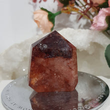 Load image into Gallery viewer, Fire Quartz Crystal Carving Tower Stone 50mm 2  So lovely
