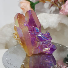 Load image into Gallery viewer, Aura Quartz Crystal Cluster Stone - Purple / Orange 70mm 13
