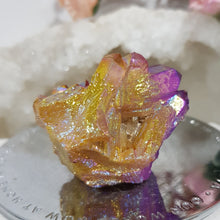 Load image into Gallery viewer, Aura Quartz Crystal Cluster Stone - Purple / Orange 50mm 15
