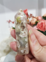 Load image into Gallery viewer, Flower Agate Crystal Point Stone 70mm 13  AMAZING FLOWERS
