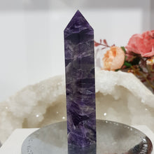 Load image into Gallery viewer, Amethyst Crystal Point Tower Stone 90mm 12
