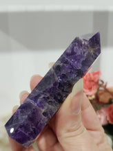 Load image into Gallery viewer, Amethyst Crystal Point Tower Stone 90mm 12
