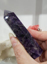 Load image into Gallery viewer, Amethyst Crystal Point Tower Stone 90mm 12
