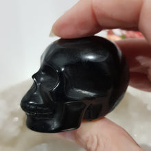 Load image into Gallery viewer, Skull Black Obsidian Crystal Carving Stone 50mm
