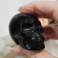 Load image into Gallery viewer, Skull Black Obsidian Crystal Carving Stone 50mm
