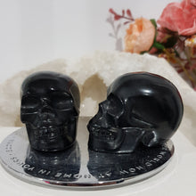 Load image into Gallery viewer, Skull Black Obsidian Crystal Carving Stone 50mm
