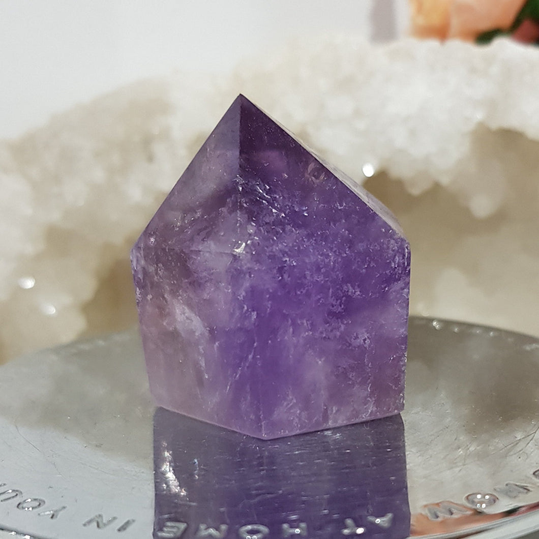 Amethyst Freeform Gemmy Crystal Carving Stone 40mm 5