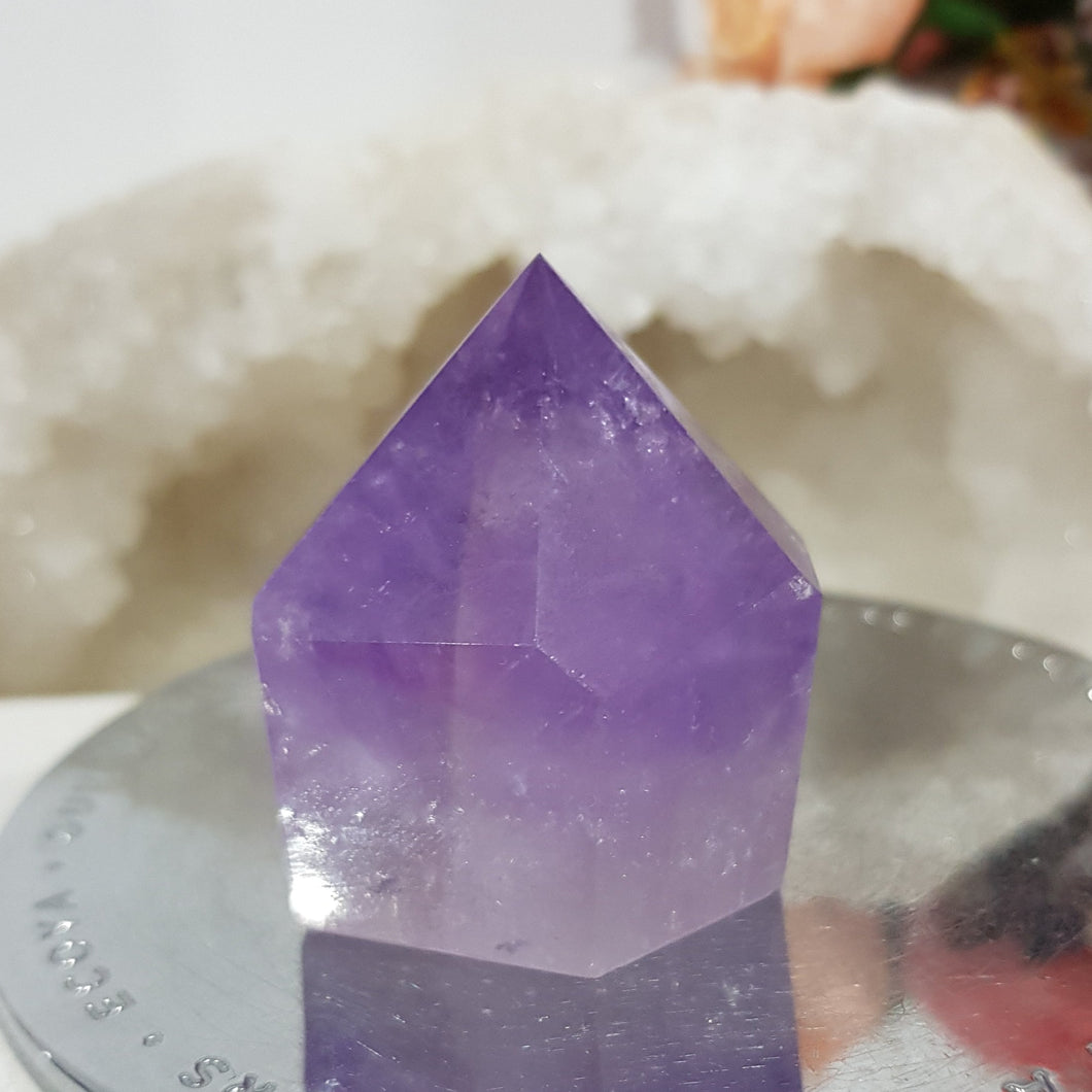 Amethyst Freeform Gemmy Crystal Carving Stone 42mm 6