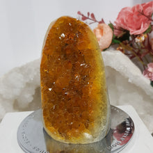 Load image into Gallery viewer, Citrine Crystal Cluster Stone 100mm 2  HEATED CITRINE
