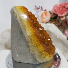 Load image into Gallery viewer, Citrine Crystal Cluster Stone 100mm 2  HEATED CITRINE
