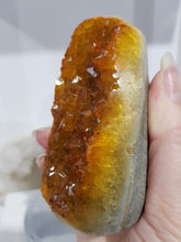 Load image into Gallery viewer, Citrine Crystal Cluster Stone 100mm 2  HEATED CITRINE
