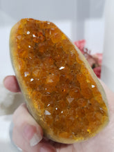 Load image into Gallery viewer, Citrine Crystal Cluster Stone 100mm 2  HEATED CITRINE
