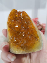 Load image into Gallery viewer, Citrine Crystal Cluster Stone 100mm 2  HEATED CITRINE
