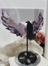 Load image into Gallery viewer, Eagle Wings on Stand Amethyst Crystal carving gemstone stone 190mm 1 BEAUTIFUL
