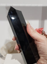 Load image into Gallery viewer, Black Obsidian Crystal Tower 190mm HUGE AND BEAUTIFUL!
