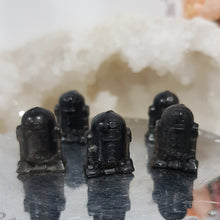 Load image into Gallery viewer, Mini Collectables crystal carving R2D2 black obsidian gemstone 20mm 414
