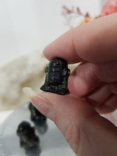 Load image into Gallery viewer, Mini Collectables crystal carving R2D2 black obsidian gemstone 20mm 414
