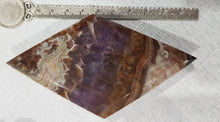 Load image into Gallery viewer, Amethyst Agate Diamond Crystal Carving on Gold Stand stone 165mm 2
