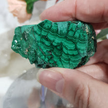 Load image into Gallery viewer, Malachite Crystal Slab Specimen on Stand Stone 60mm 6
