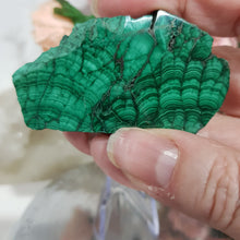 Load image into Gallery viewer, Malachite Crystal Slab Specimen on Stand Stone 60mm 6
