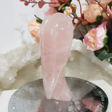 Load image into Gallery viewer, Angel Rose Quartz Crystal Carving Stone 80mm 4 LARGE ANGEL
