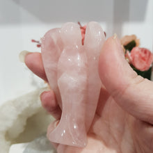 Load image into Gallery viewer, Angel Rose Quartz Crystal Carving Stone 80mm 4 LARGE ANGEL
