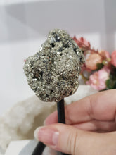 Load image into Gallery viewer, Pyrite Raw Crystal Cluster Specimen on Stand Stone 120mm 1 LARGE
