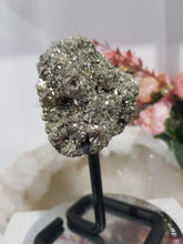 Load image into Gallery viewer, Pyrite Raw Crystal Cluster Specimen on Stand Stone 120mm 1 LARGE
