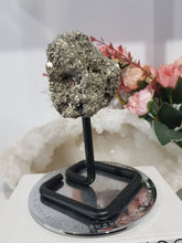 Load image into Gallery viewer, Pyrite Raw Crystal Cluster Specimen on Stand Stone 120mm 1 LARGE
