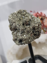 Load image into Gallery viewer, Pyrite Raw Crystal Cluster Specimen on Stand Stone 120mm 1 LARGE
