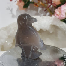 Load image into Gallery viewer, PENGUIN Druzy Agate Crystal Carving Stone 55mm 3
