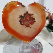 Load image into Gallery viewer, Carnelian Crystal Heart Carving Stone 95mm GORGEOUS 10
