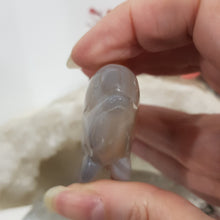 Load image into Gallery viewer, DOLPHIN Druzy Agate Crystal Carving Stone 50mm 3
