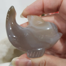 Load image into Gallery viewer, DOLPHIN Druzy Agate Crystal Carving Stone 50mm 3
