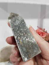 Load image into Gallery viewer, Black Sphalerite Crystal Point Obelisk Tower Stone 88mm 10 SO SPARKLY!
