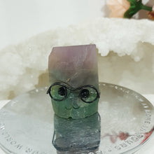 Load image into Gallery viewer, CRYSTAL CREATURE Fluorite Crystal Carving 50mm SUPER CUTE!
