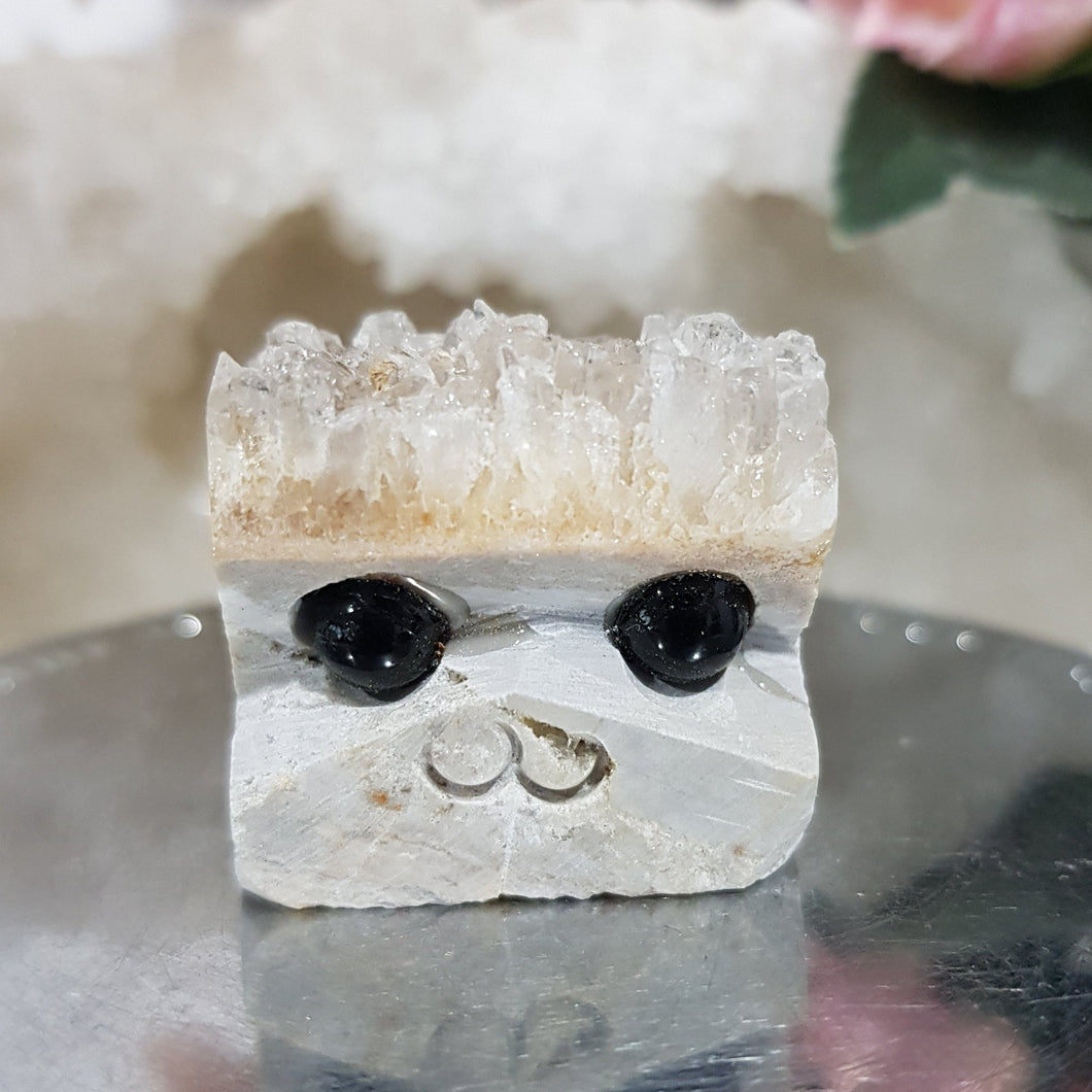 CRYSTAL CREATURE Quartz Crystal Carving 30mm 6 SUPER CUTE!