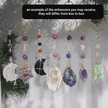 Load image into Gallery viewer, ADVENT CALENDAR 12 DAY  - PETITE SIZE - Crystal Christmas Tree Ornaments / Energy Enhancers
