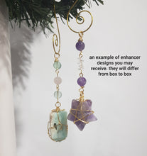 Load image into Gallery viewer, ADVENT CALENDAR 6 DAY PETITE SIZE Crystal Christmas Tree Ornaments / Energy Enhancers
