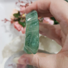 Load image into Gallery viewer, SHELL BOWL Fluorite Crystal Carving Stone 70mm 1  LOVELY
