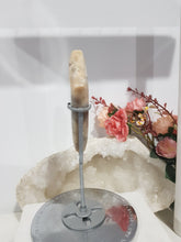 Load image into Gallery viewer, Moonstone Diamond Crystal Carving Stone on Stand 140mm 1
