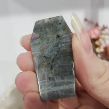 Load image into Gallery viewer, COFFIN Labradorite Crystal Carving Stone 50mm 1
