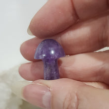 Load image into Gallery viewer, Mushroom Amethyst Crystal Carving Stone mini 20mm 2
