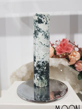 Load image into Gallery viewer, Moss Agate Crystal Pillar Carving Stone Tower 130mm 1
