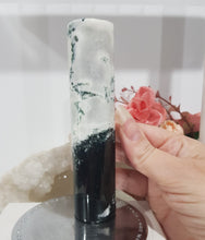 Load image into Gallery viewer, Moss Agate Crystal Pillar Carving Stone Tower 130mm 1
