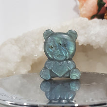 Load image into Gallery viewer, TEDDY BEAR Labradorite Crystal Carving Stone 30mm 1
