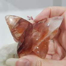 Load image into Gallery viewer, Butterfly Fire Quartz Crystal Carving Stone 70mm 1 - GORGEOUS
