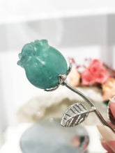 Load image into Gallery viewer, ROSE FLOWER Fluorite Crystal Carving Stone 150mm 1
